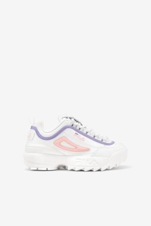 FILA Disruptor 2 Sneakers White / Coral / Purple,Kids Shoes | CA.CJKFYP826